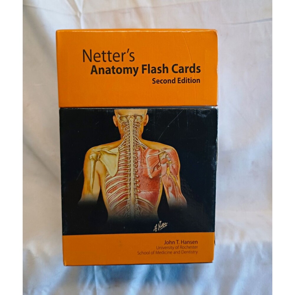 Netter’s Anatomy Flash Cards 2nd Edition John T. Hansen Saunders 2006 complete